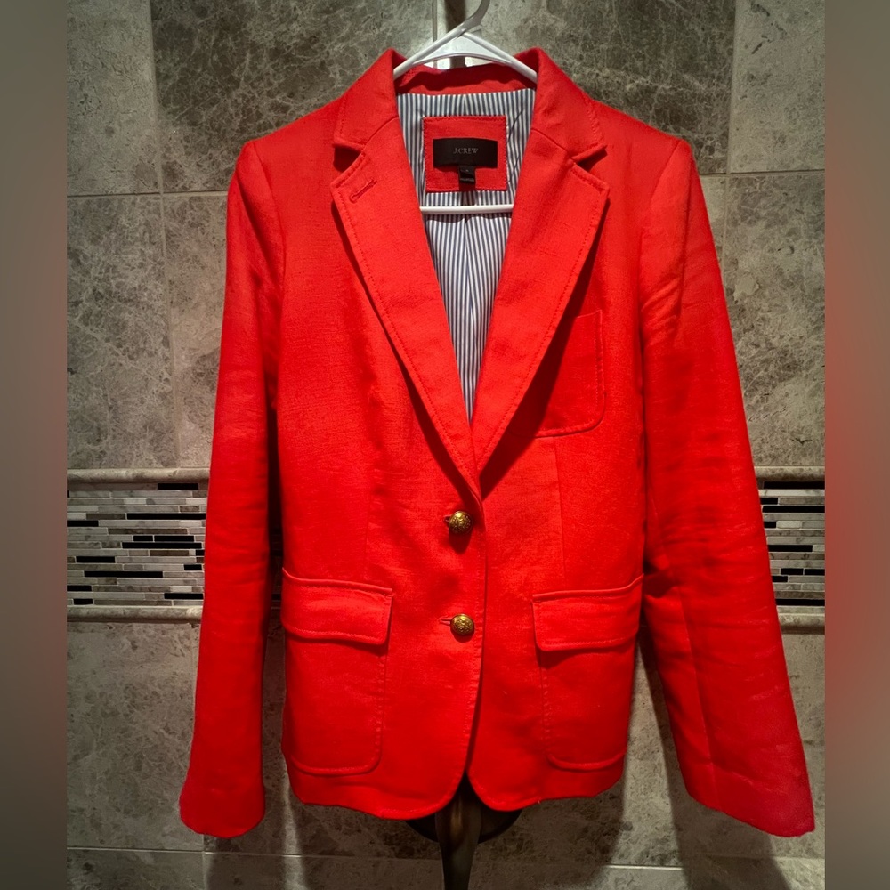 J.Crew Coral Suited Blazer